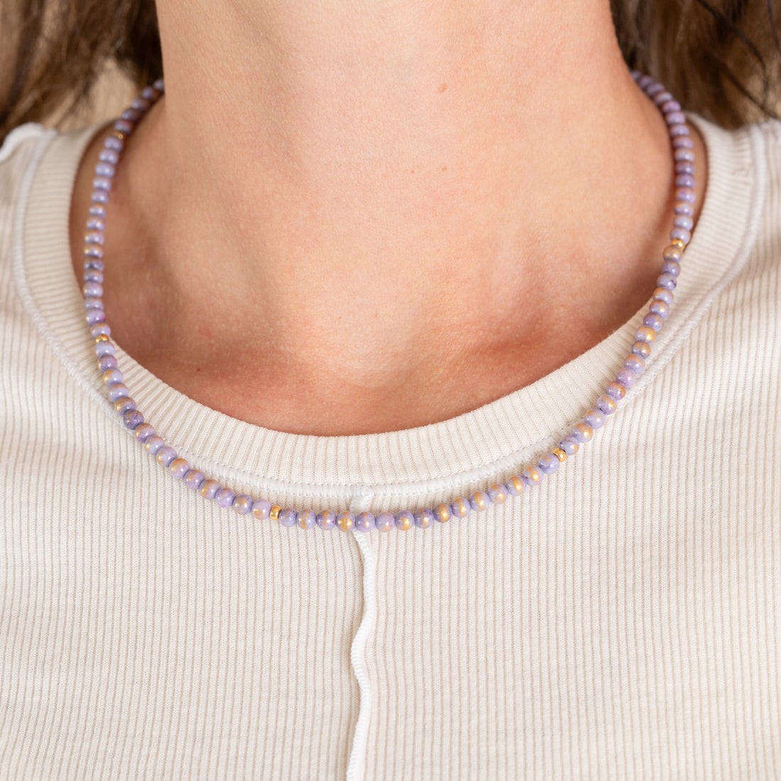 Halskette Achat Multicolor