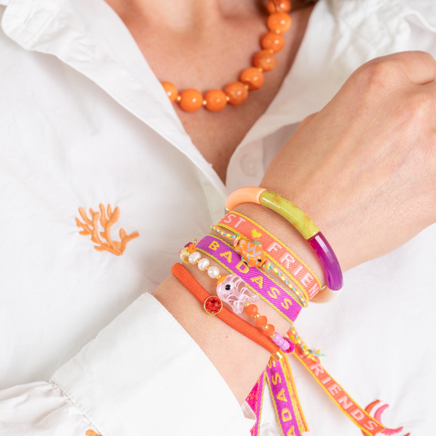 Armband Pink Fishy - Wave & Wonder | 03