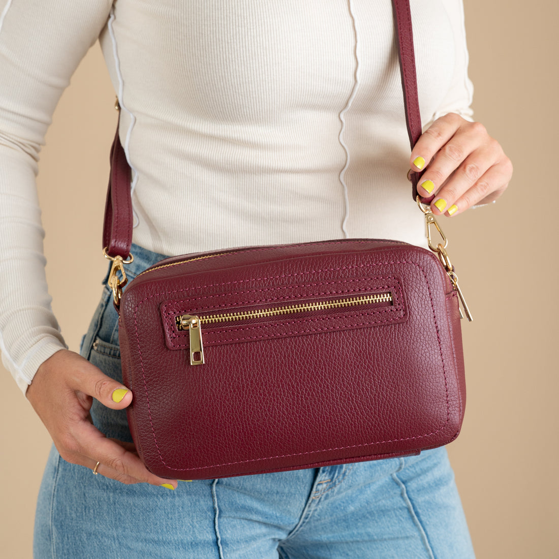 Schoudertas Vieve | Burgundy