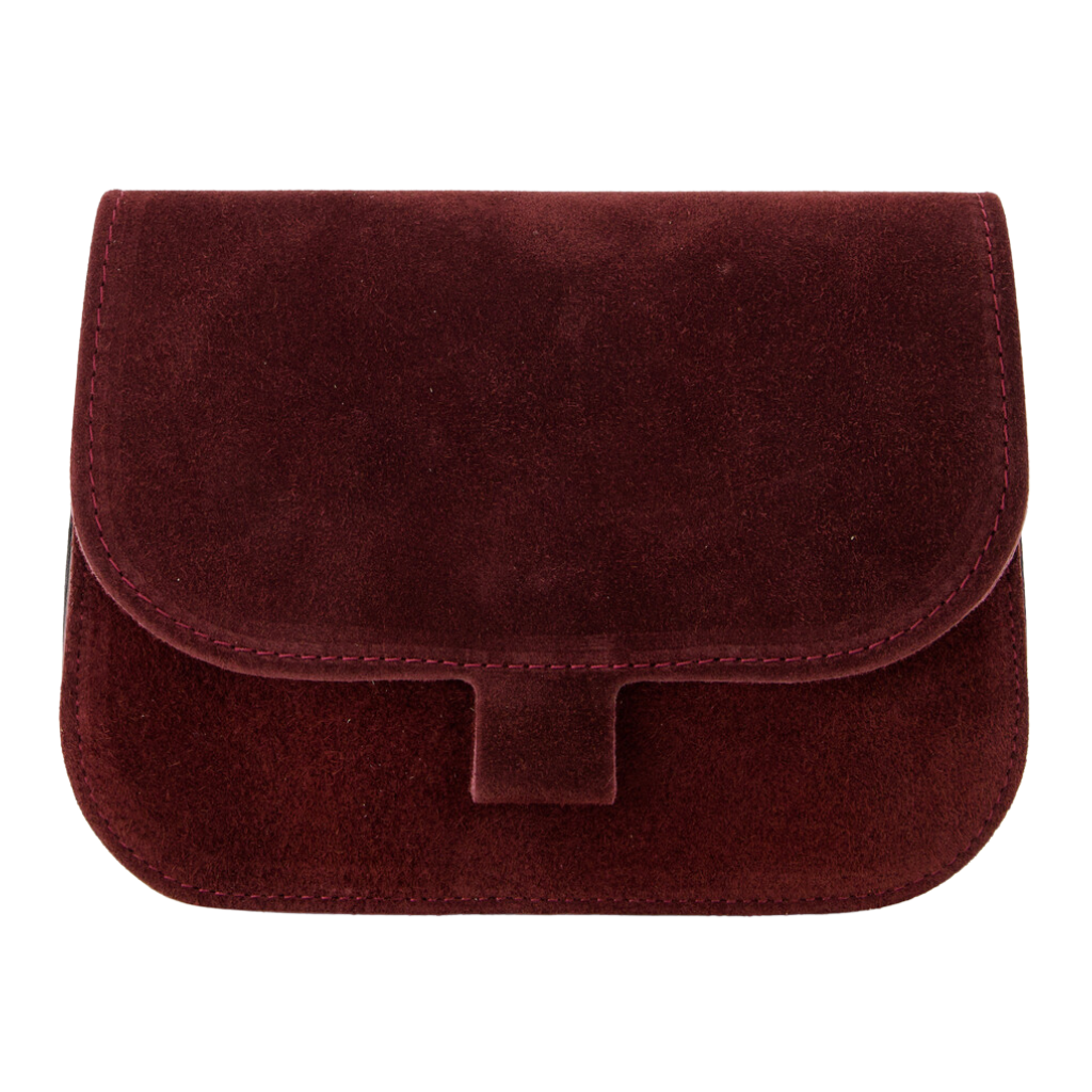 Schoudertas Rimke Suède | Burgundy