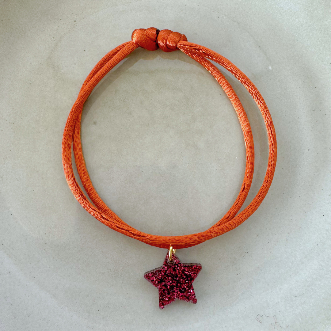 Armband Lume Charms Festive| Star - Wine