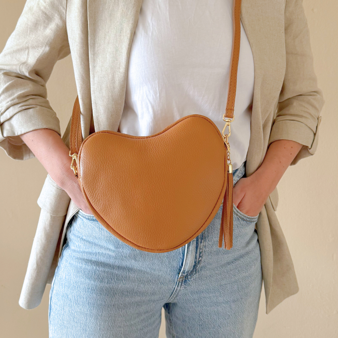 Heart Bag Maite | Camel