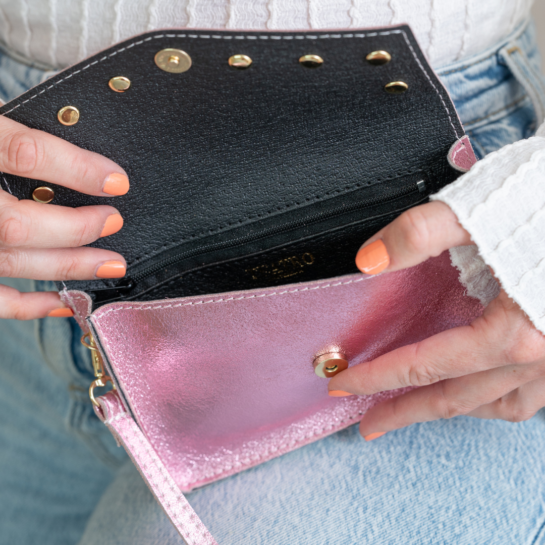Shoulder bag Lyfke | Metallic Pink