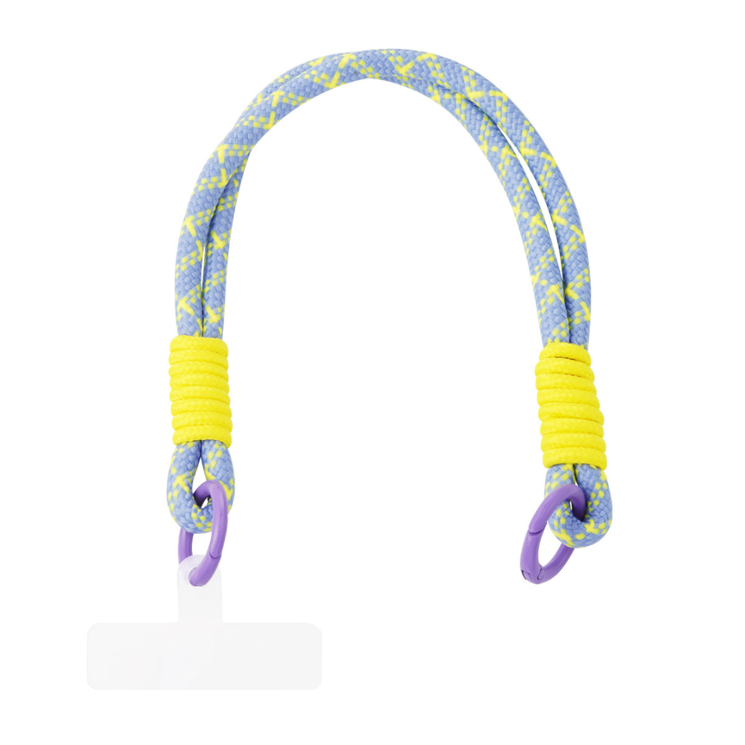 Telefonkabel kurz | Lavendel-Gelb