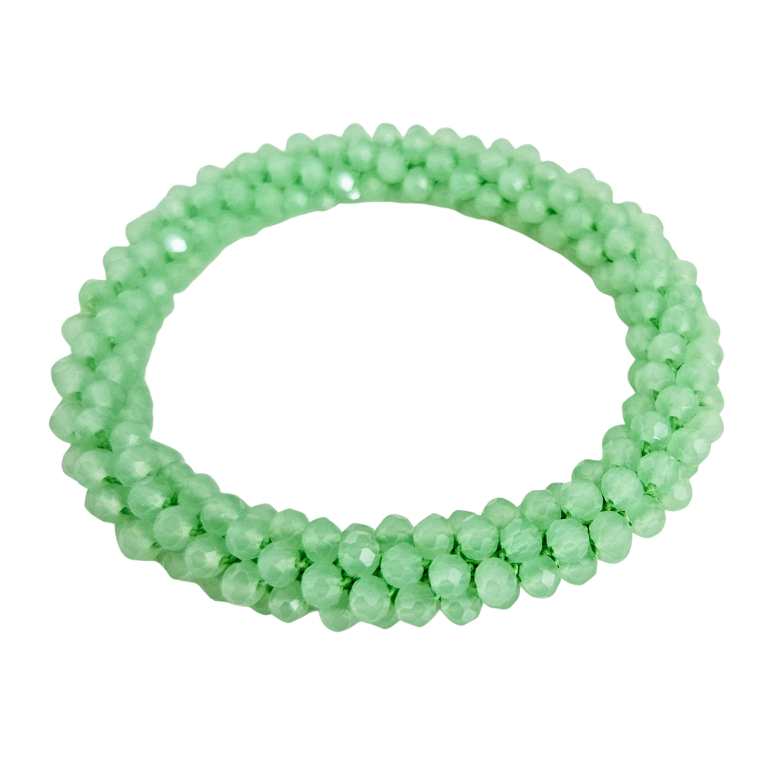 Facet Rol Armband | Groen