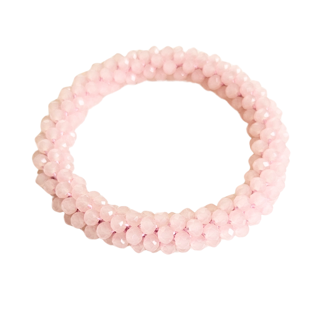 Facet Rol Armband | Ice Light Pink