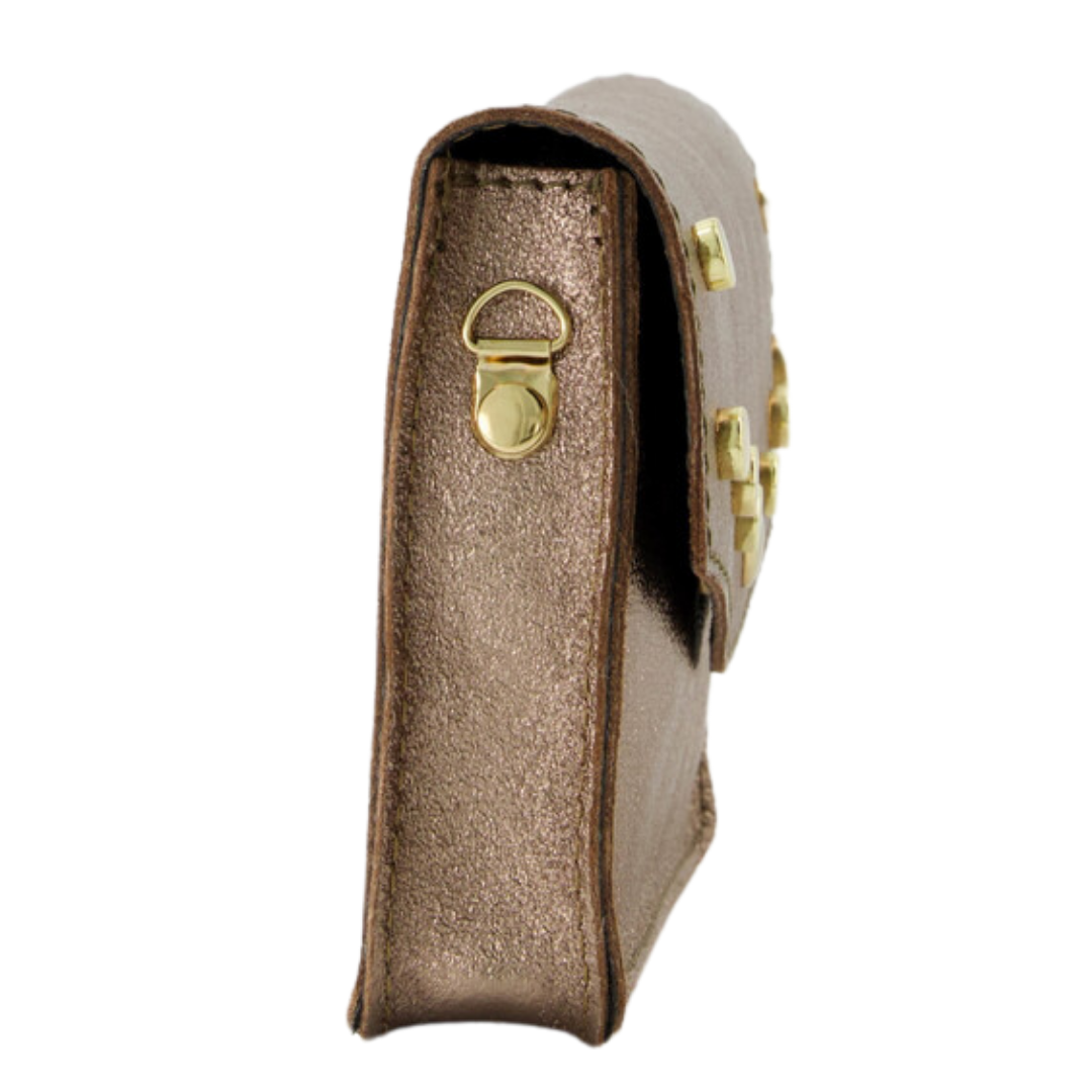 Umhängetasche Lyfke | Metallic Taupe