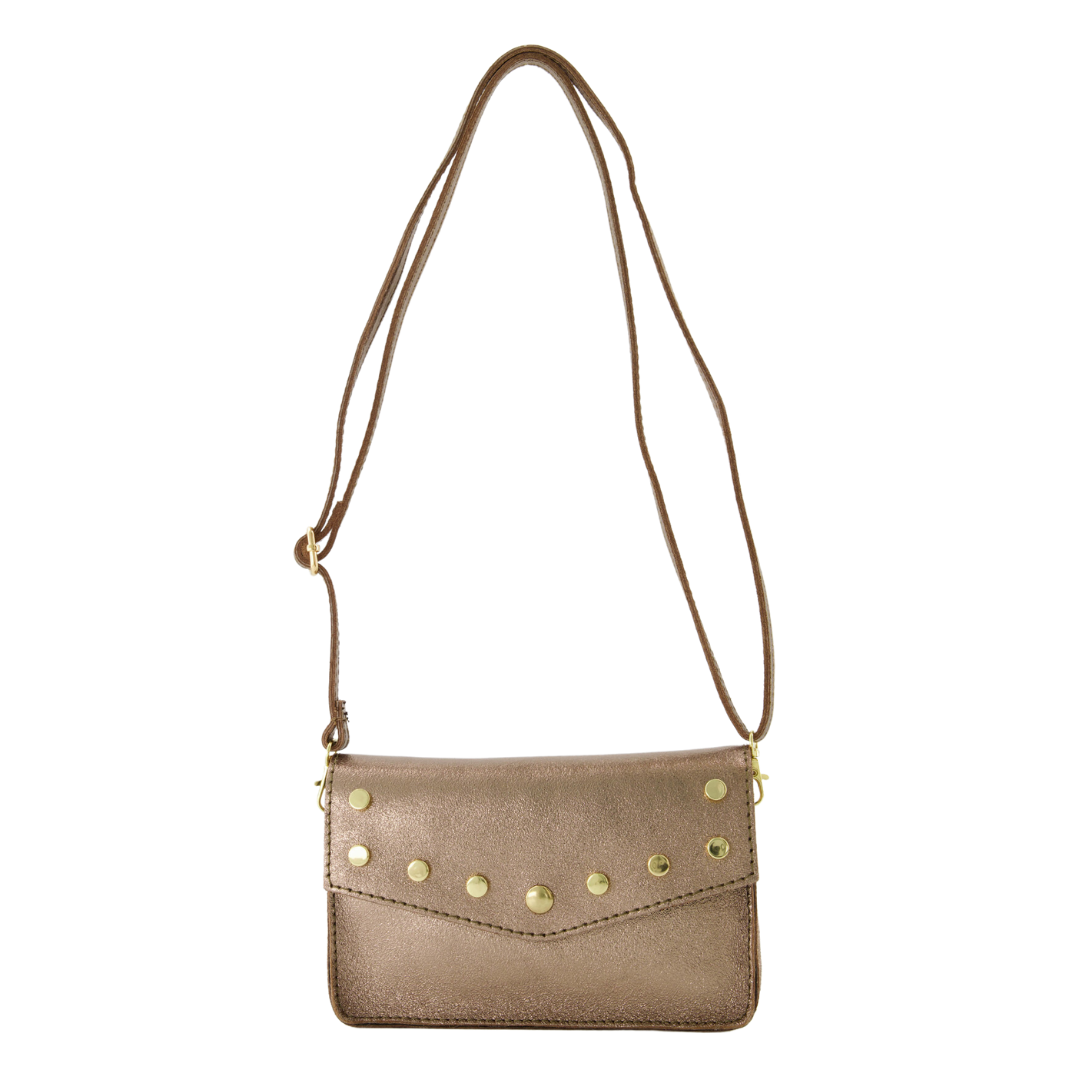 Umhängetasche Lyfke | Metallic Taupe