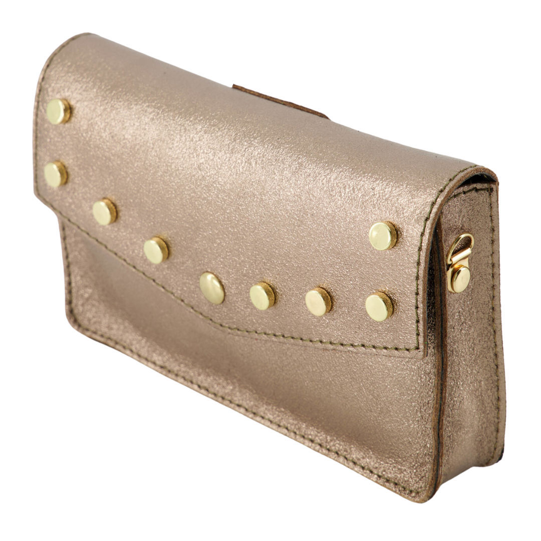 Umhängetasche Lyfke | Metallic Taupe