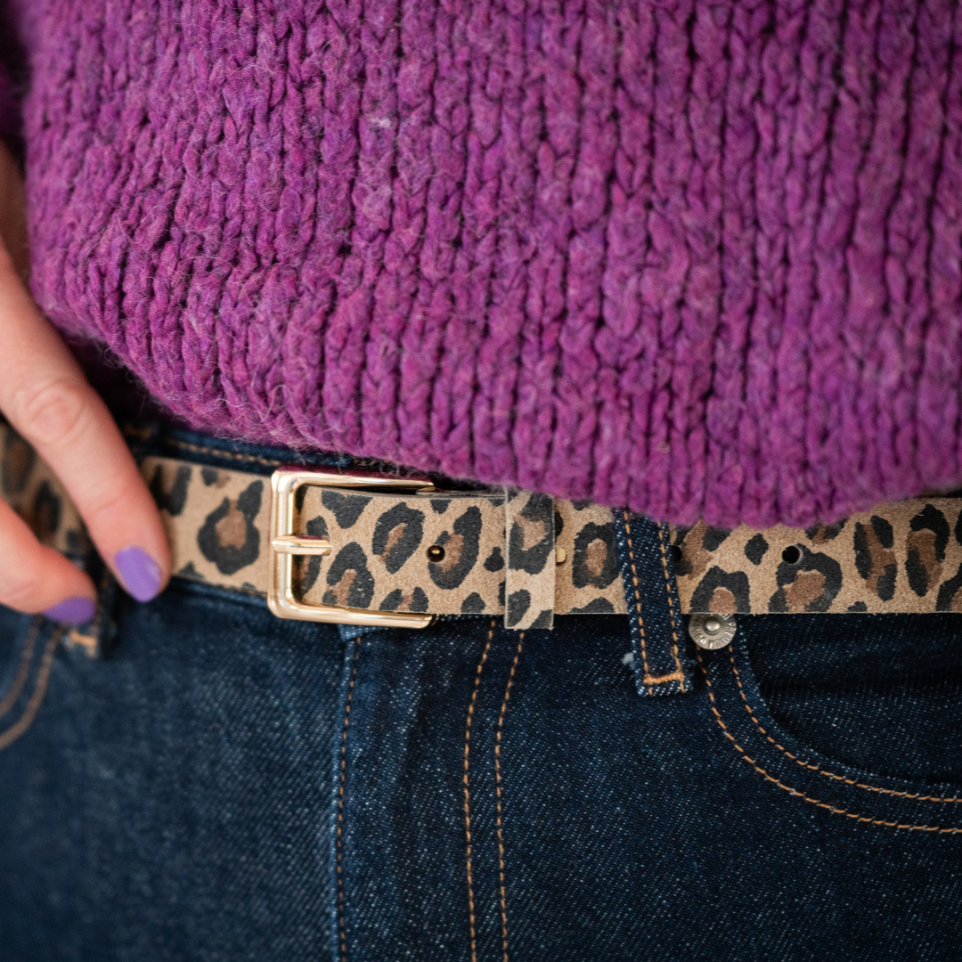 Riem Suède Panter | Taupe