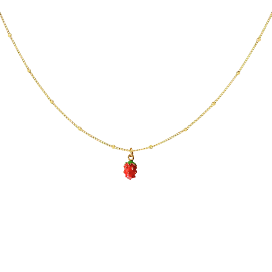 Necklace Strawberry | Gold