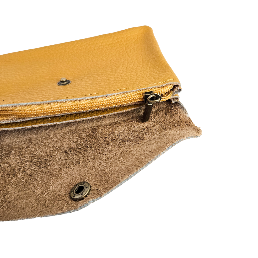 Ledergeldbörse (groß) | Ocker