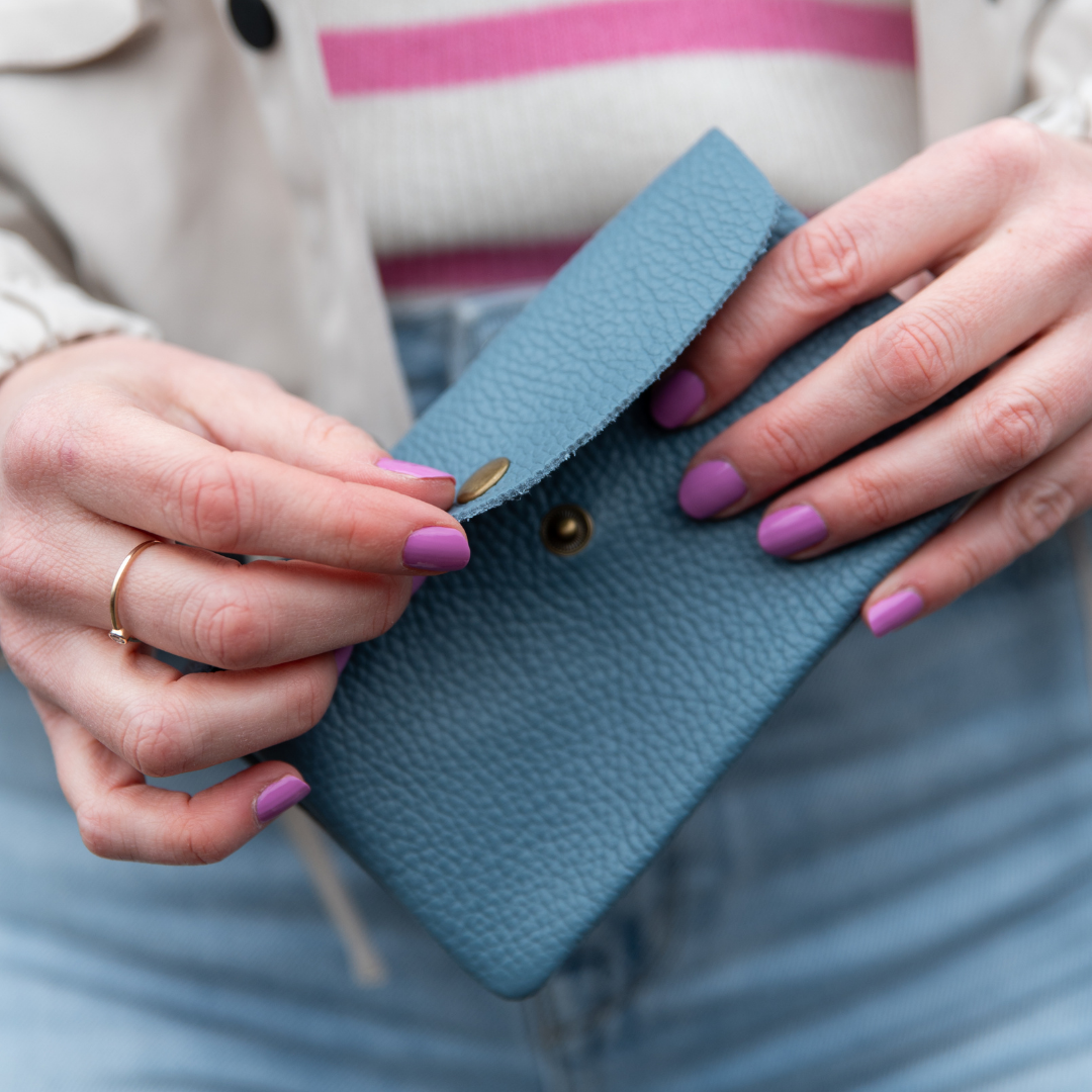 Ledergeldbörse (groß) | Jeans