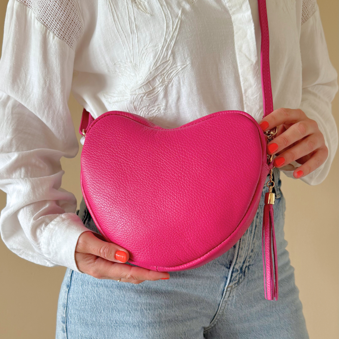 Heart Bag Maite | Fuchsia