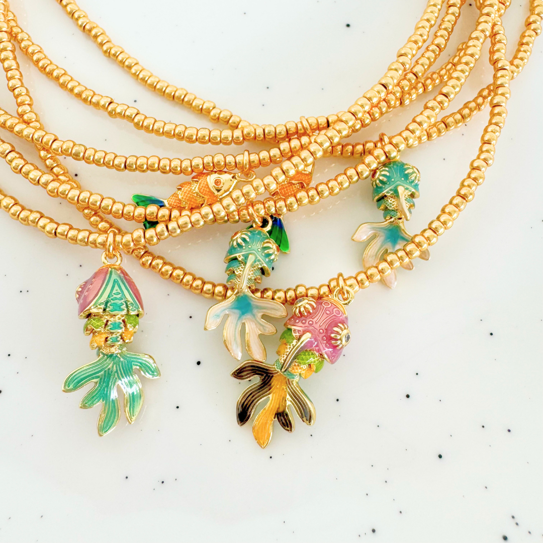 Ketting Lucky Fish Charm | Sunny Swirl