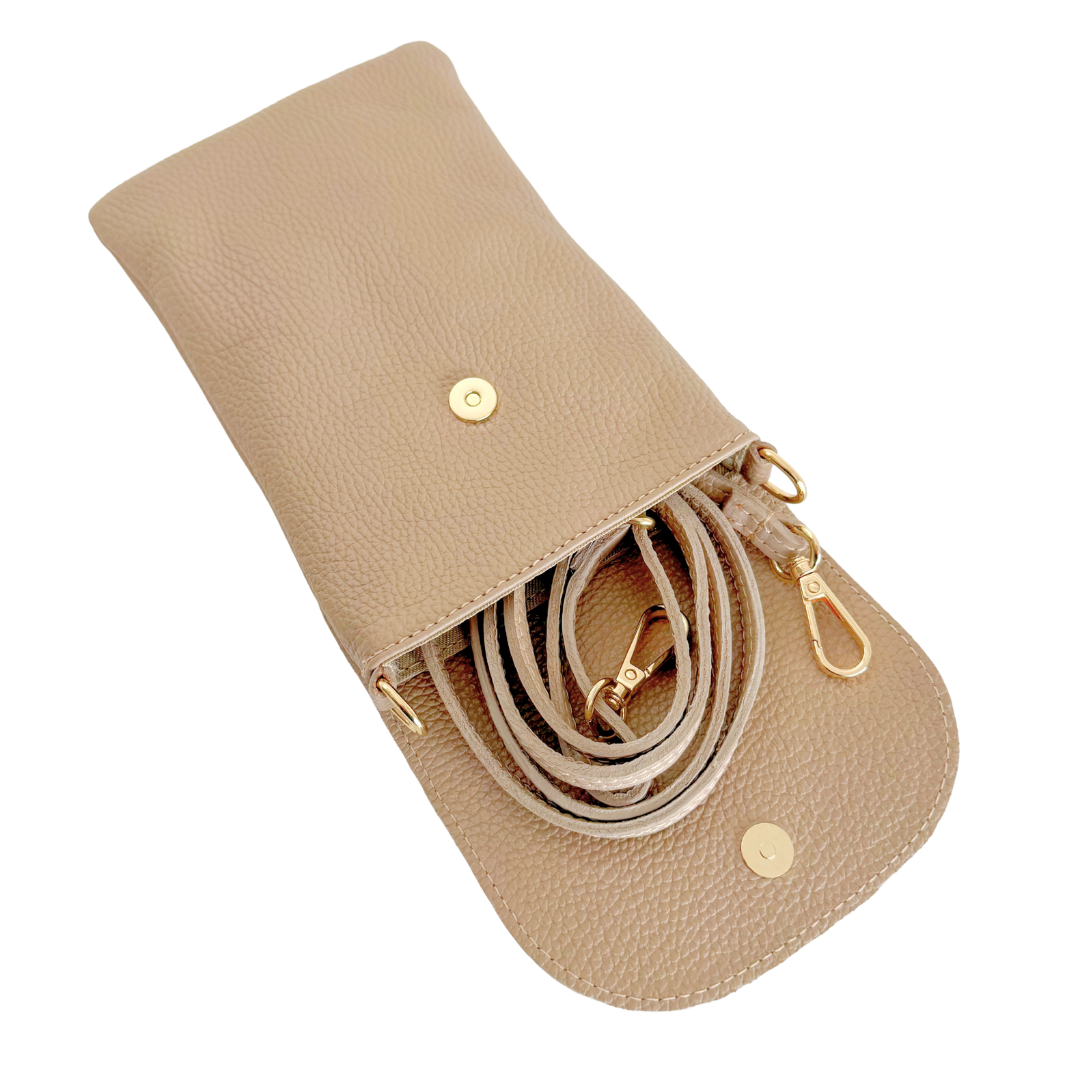 Handytasche Maike (Leder) 2 Fächer | Grasgrün