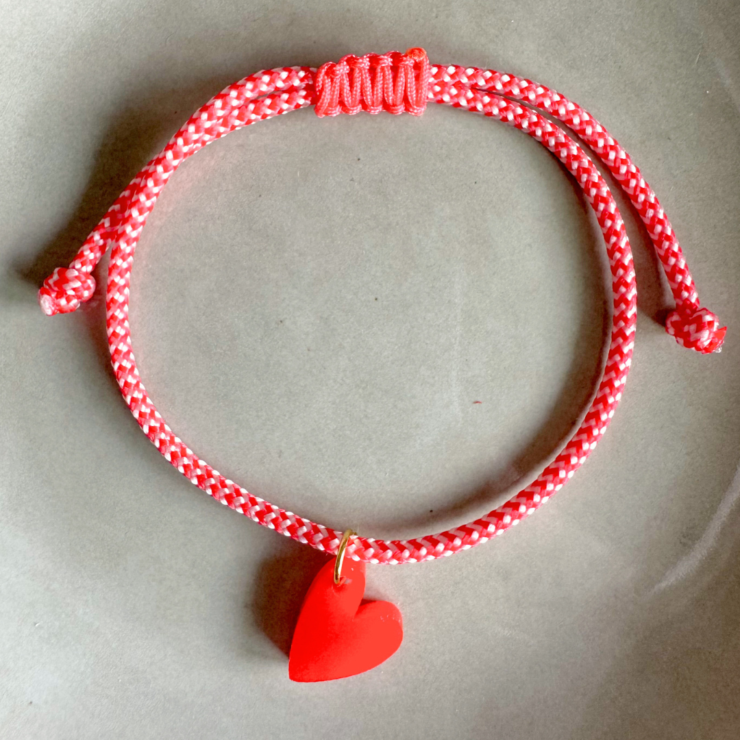 Armband Lume Charms | Heart Red