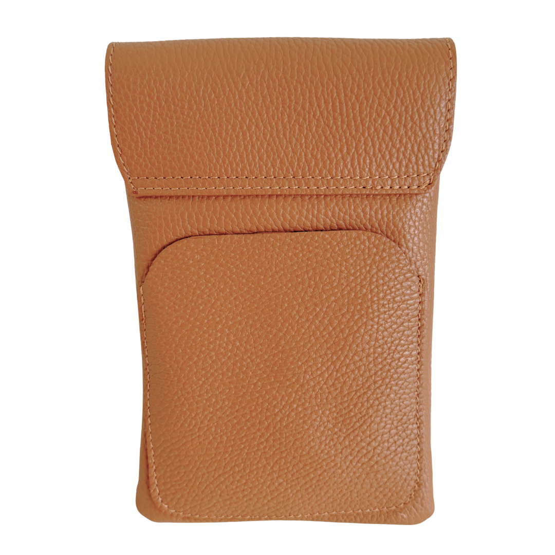 Handytasche Maike (Leder) 2 Fächer | Grasgrün