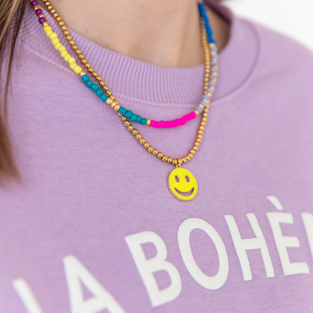 Necklace Smile | Neon Yellow