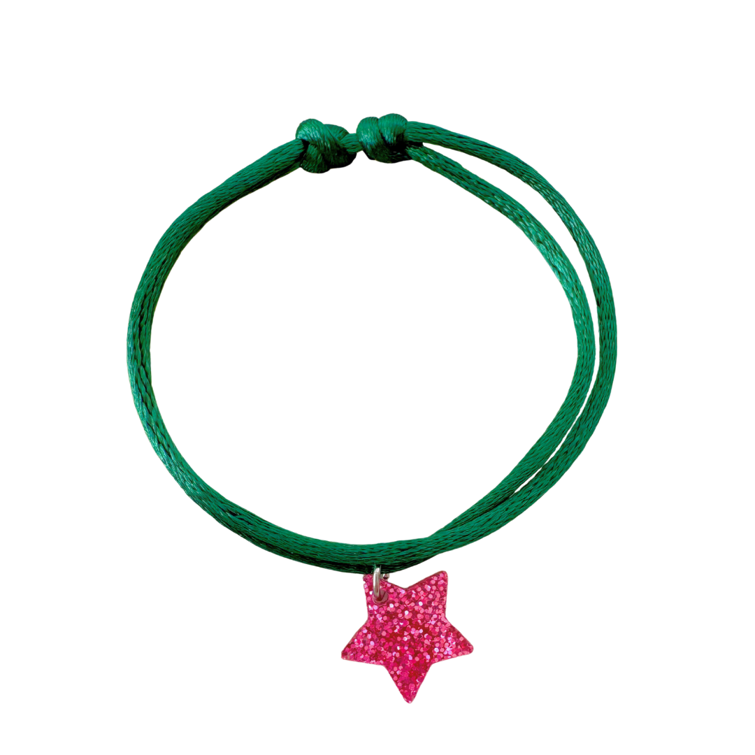 Armband Lume Charms Festive| Star - Magenta