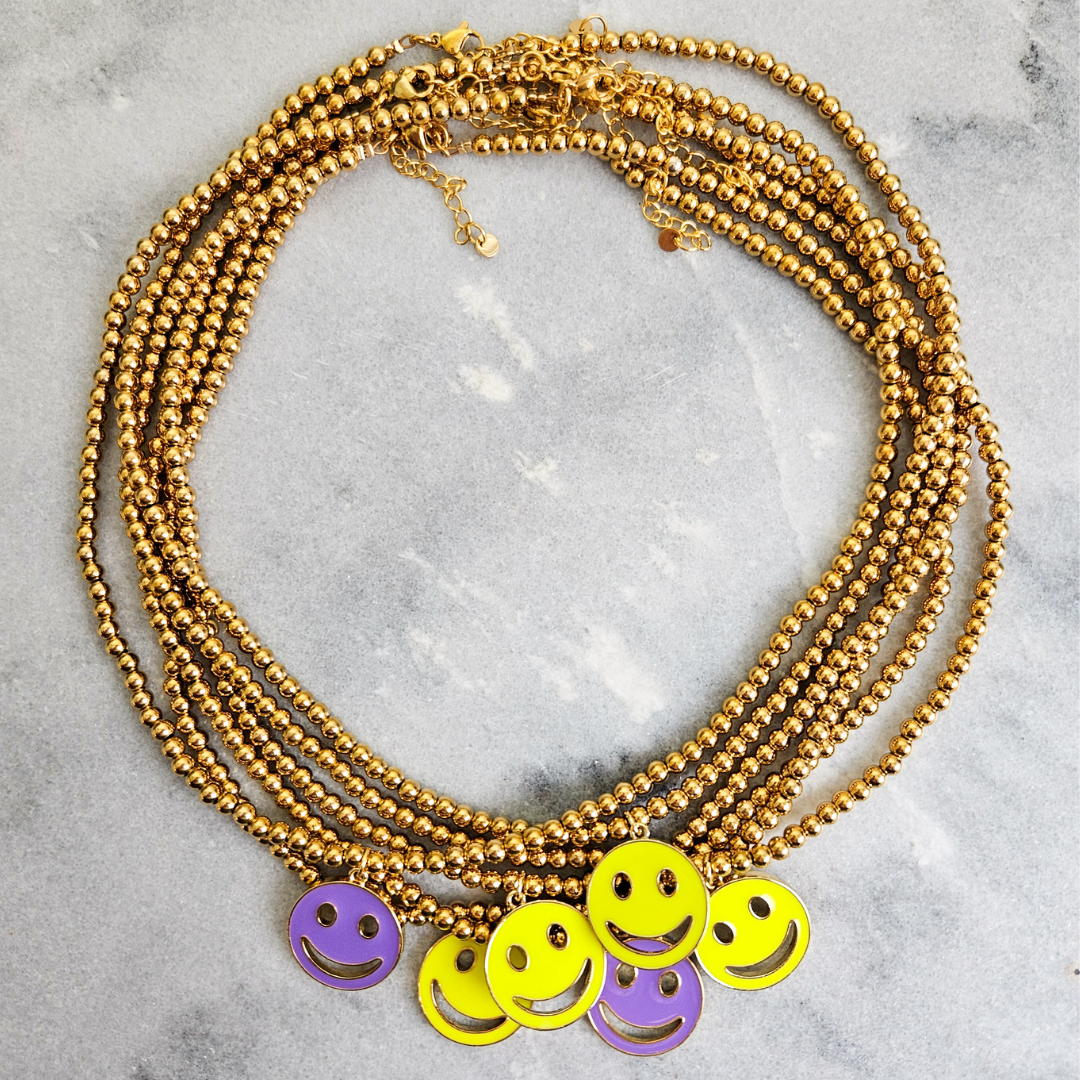 Necklace Smile | Neon Yellow