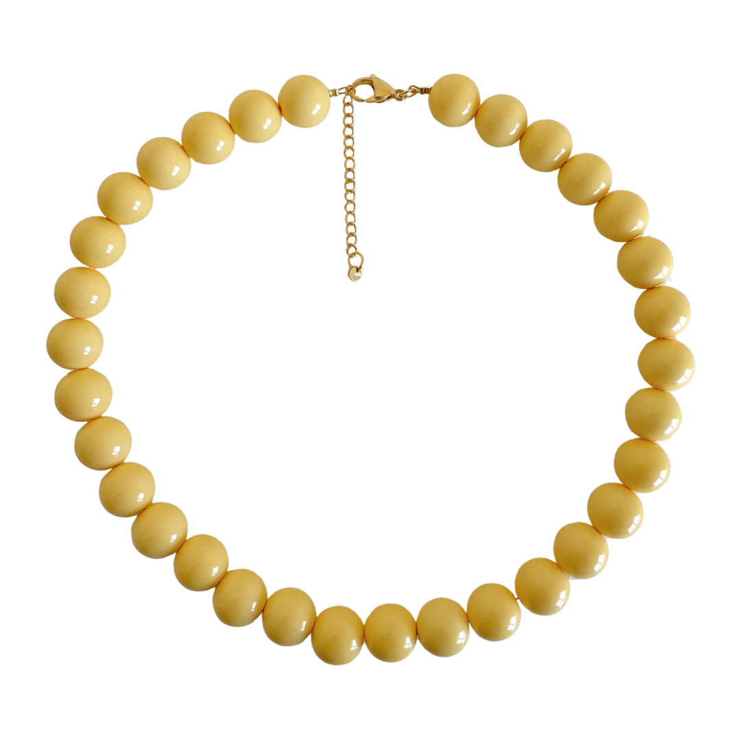 Bold Beads Ketting | Vanille