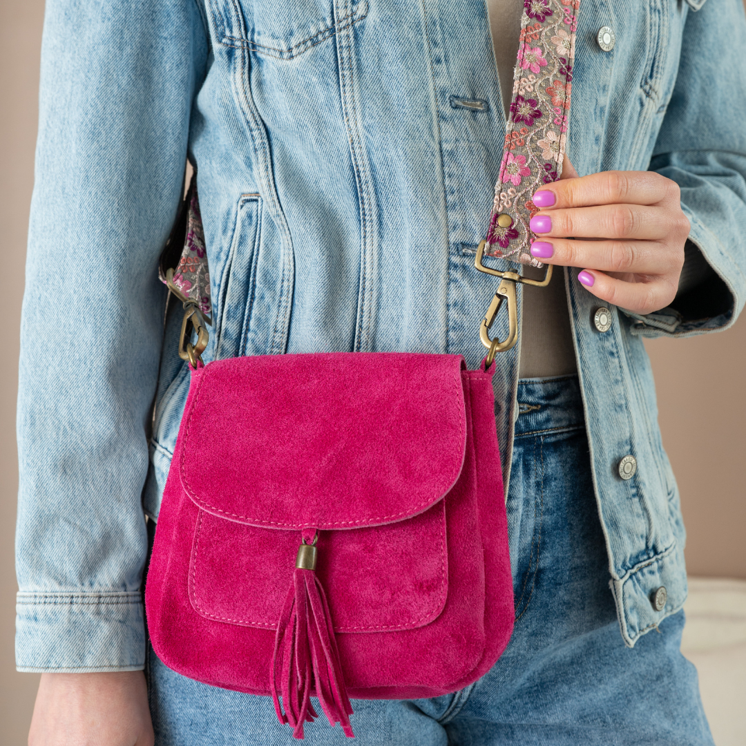 Schoudertas Lieve | Fuchsia