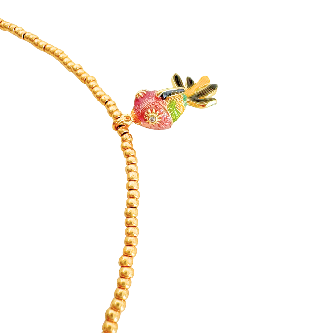 Ketting Lucky Fish Charm | Sunny Swirl