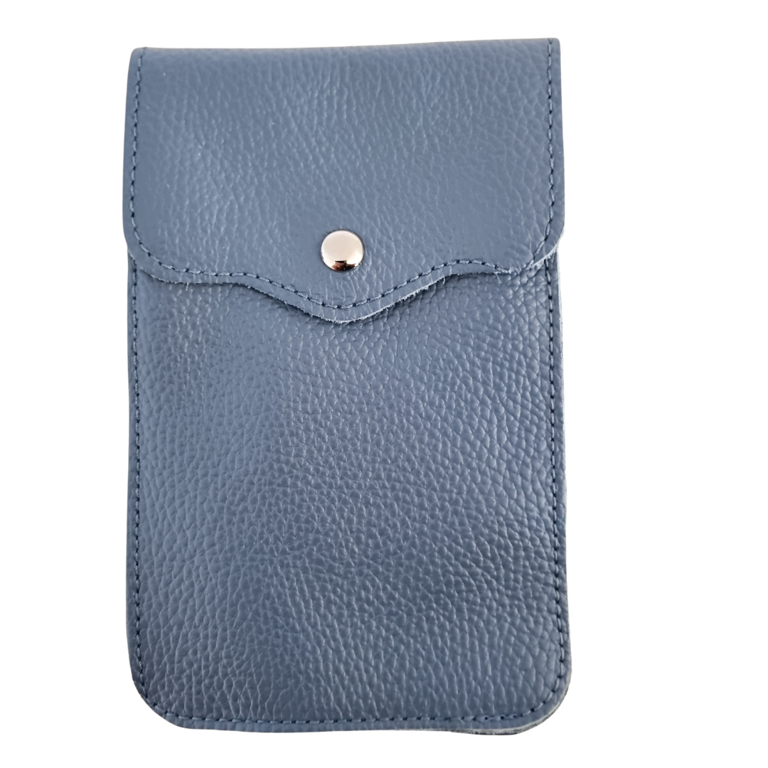 Telefoontasje Maike (leer) 2 vakken | Jeans