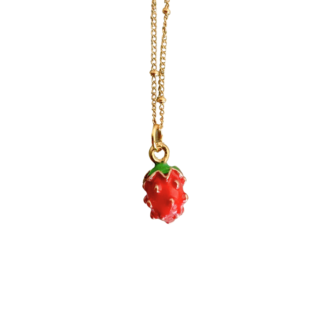 Necklace Strawberry | Gold