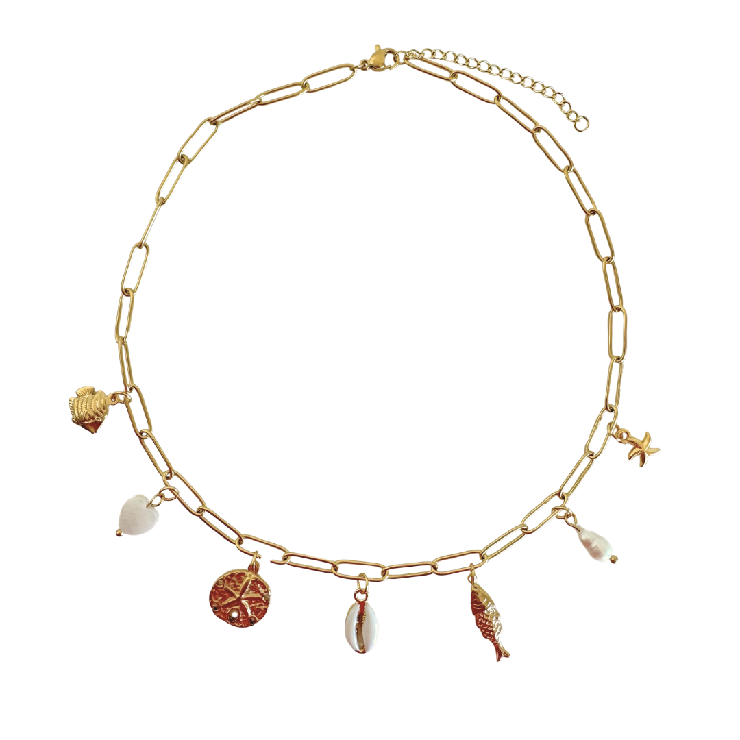 Gliederkette mit Charms | Mond