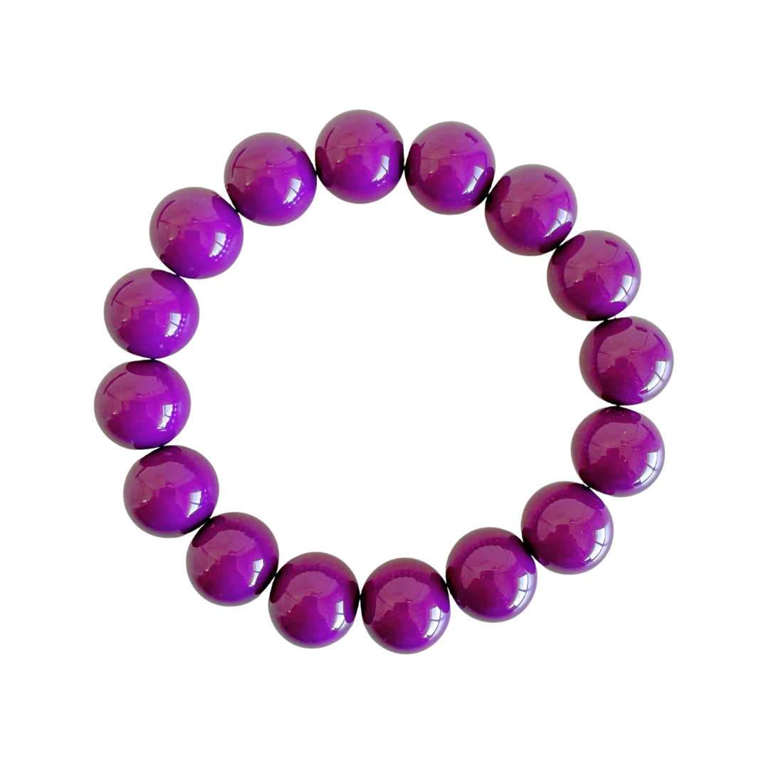 Bold Beads Armband | Blackcurrant - 14 mm