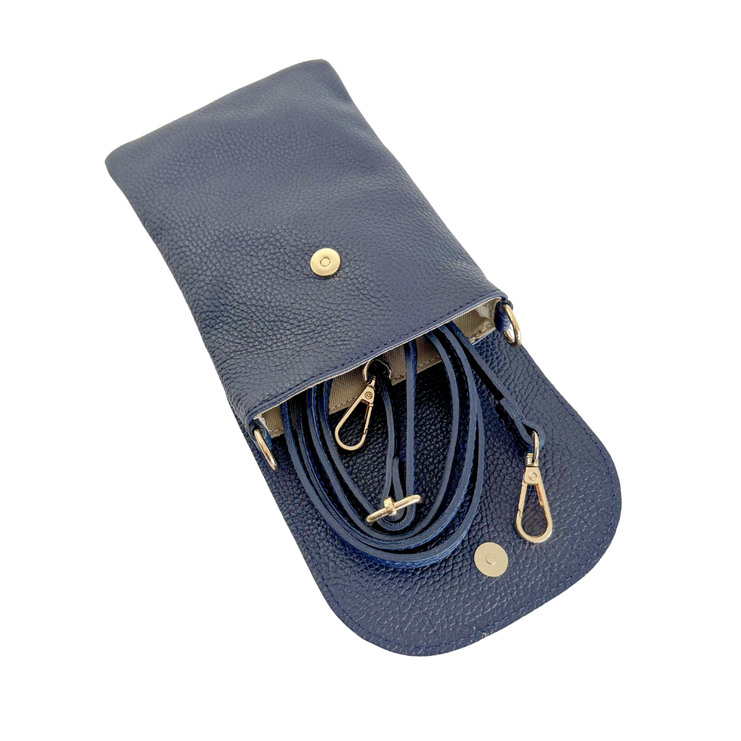 Handytasche Maike (Leder) 2 Fächer | Grasgrün