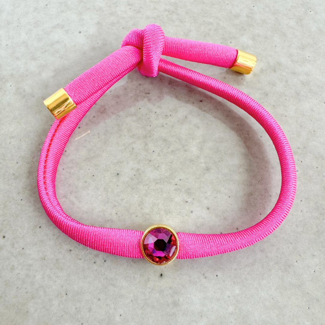 Stretch Lycra Bracelet | Magenta