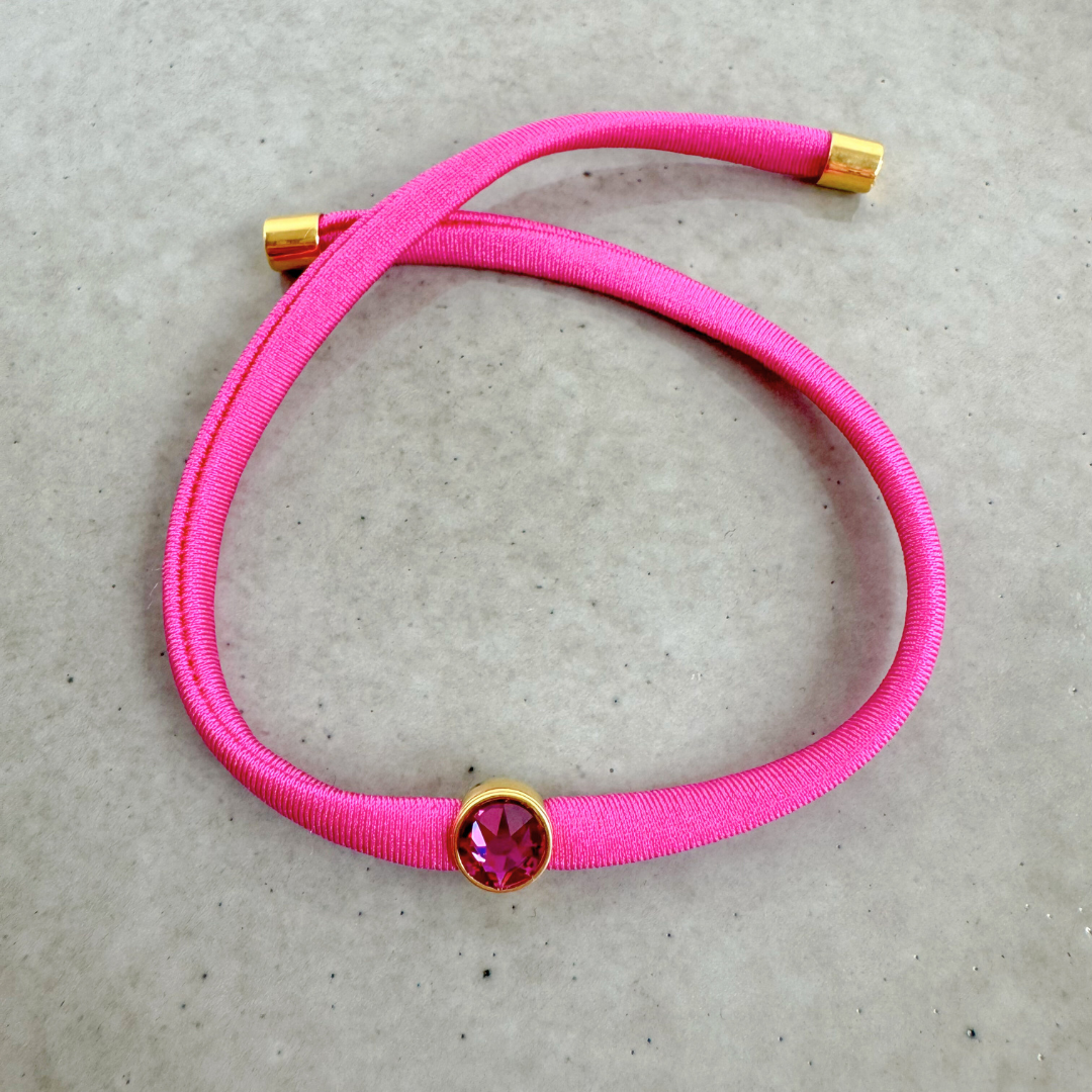 Stretch Lycra Bracelet | Magenta