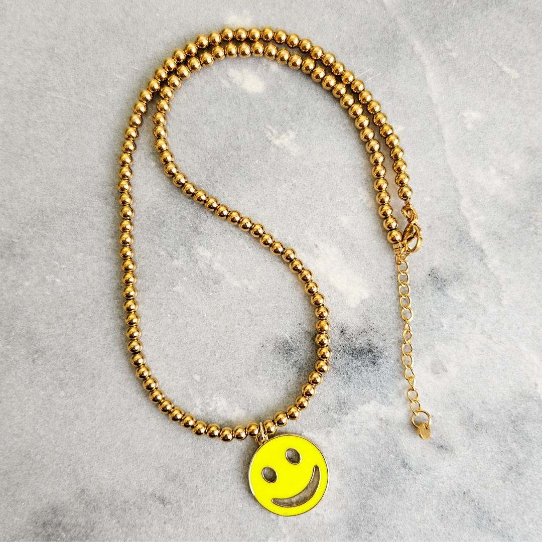 Necklace Smile | Neon Yellow