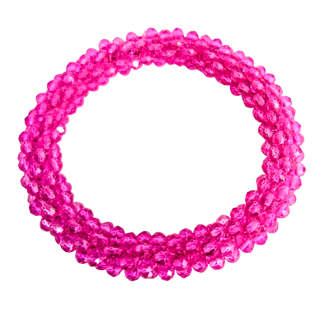 Facet Rol Armband | Fuchsia