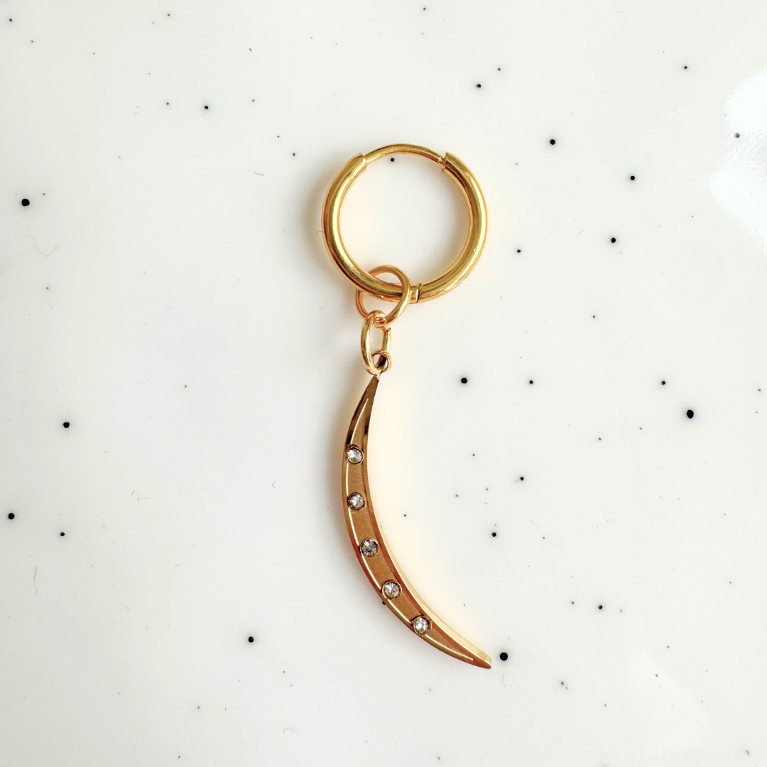 Single Earring Moon Sparkle