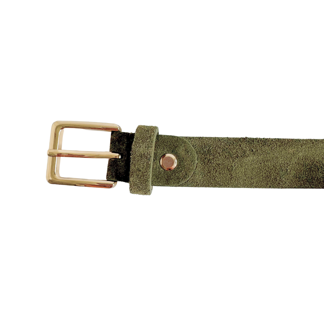 Gürtel Wildleder Olivgrün