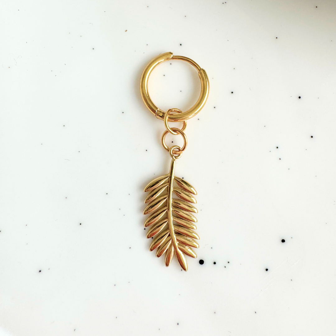 Single Earring Leaf
