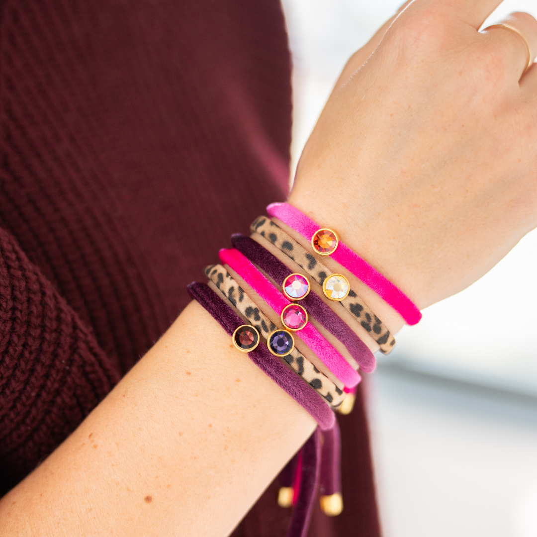 Velvet Armbandje | Purple