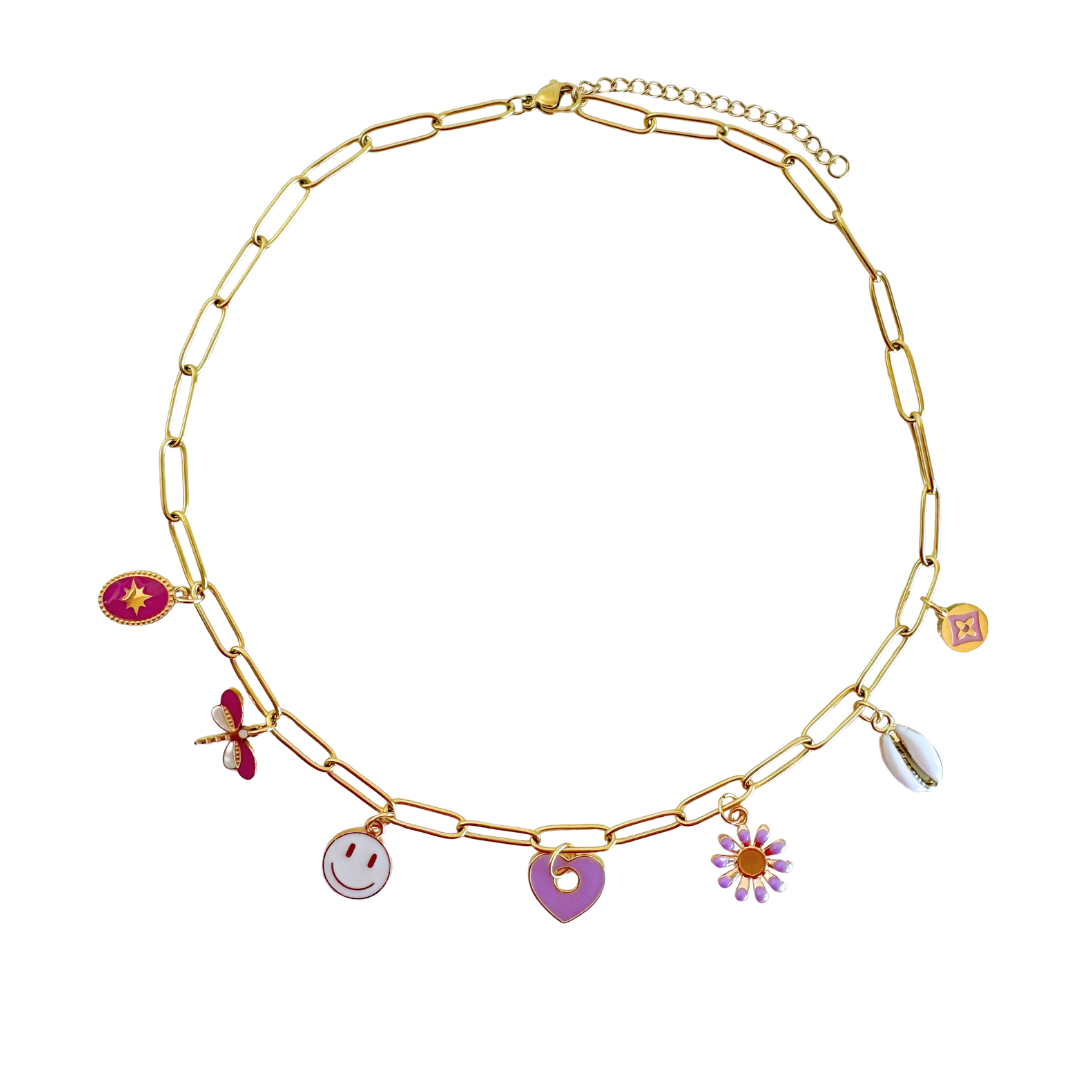Gliederkette mit Charms | Mond