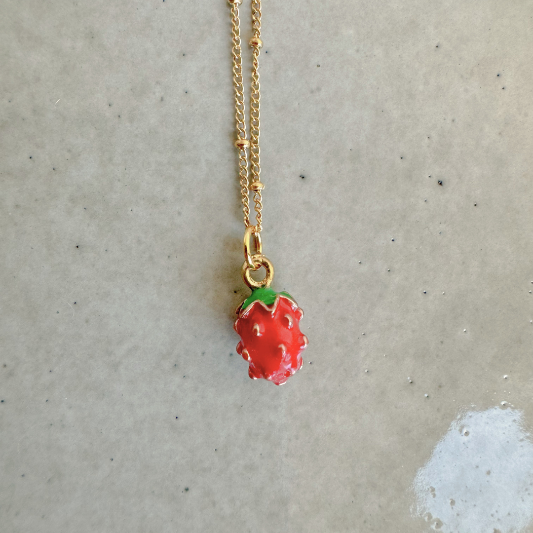 Necklace Strawberry | Gold