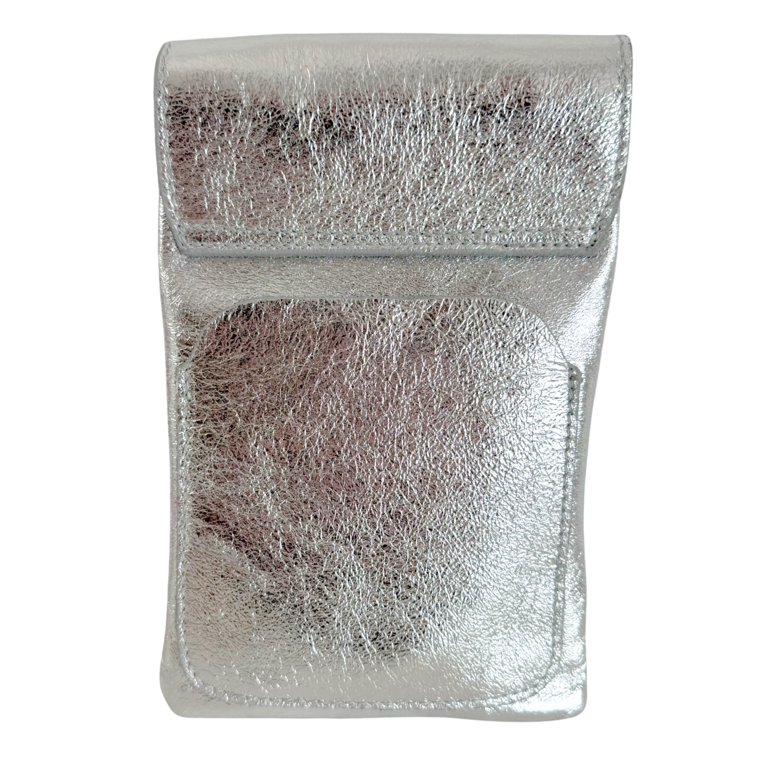 Handytasche Maike (Leder) 2 Fächer | Grasgrün