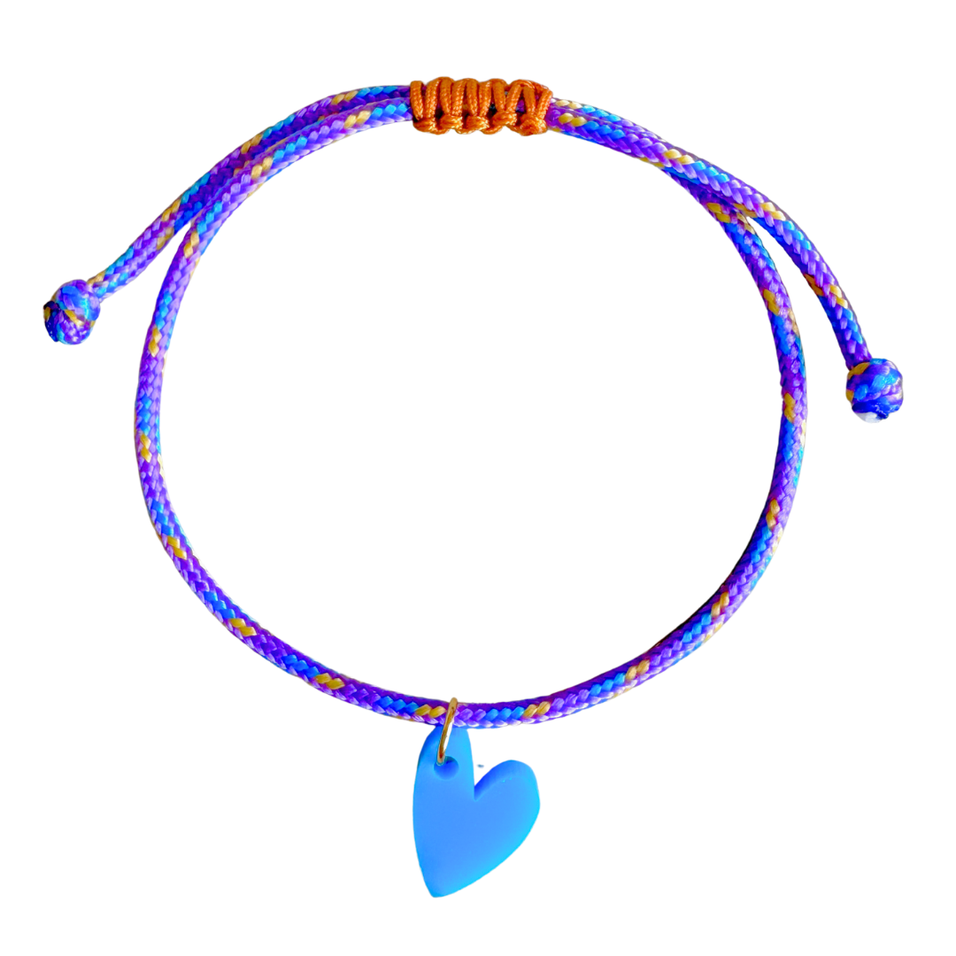 Armband Lume Charms | Heart Blue