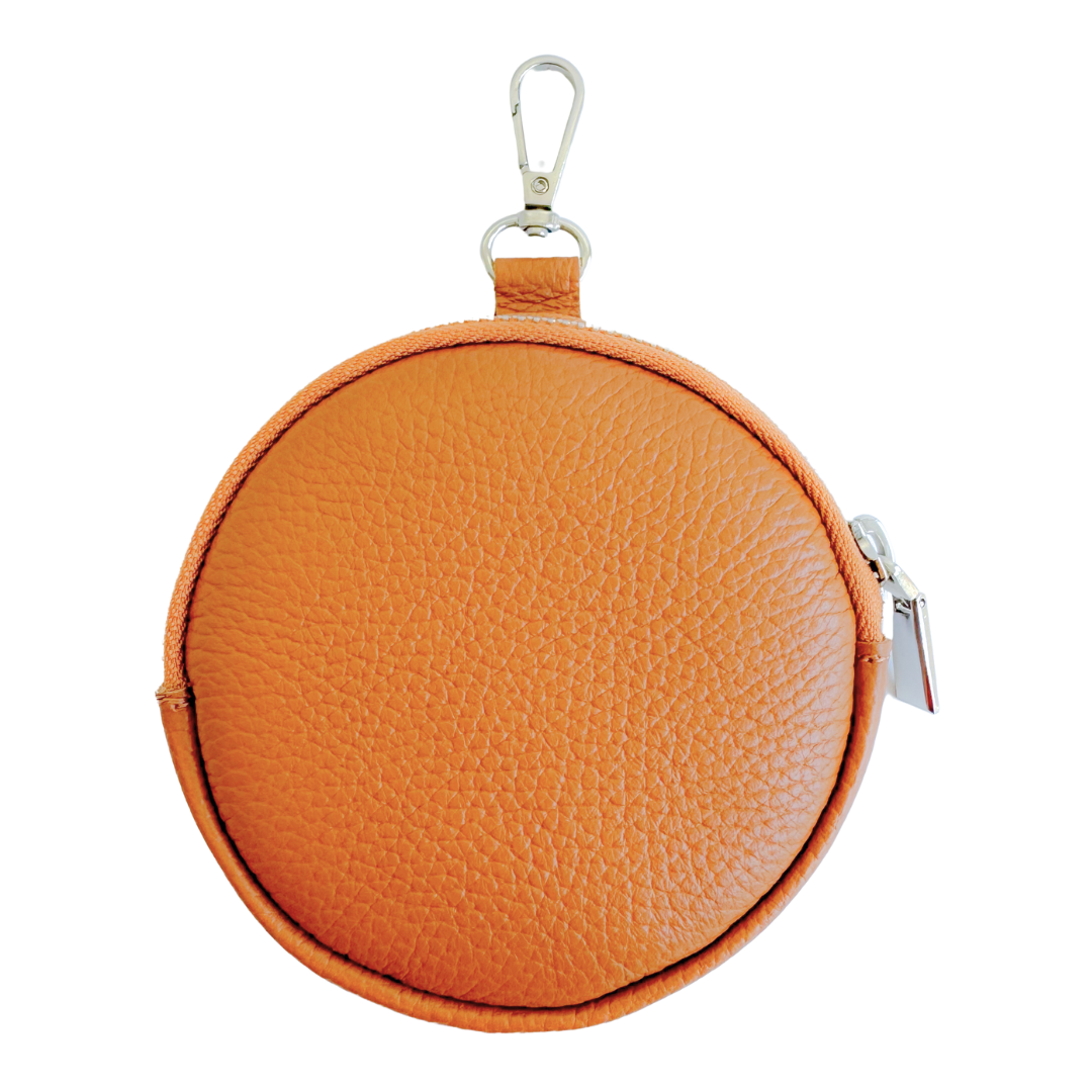 Rundes Lederportemonnaie | Kamel
