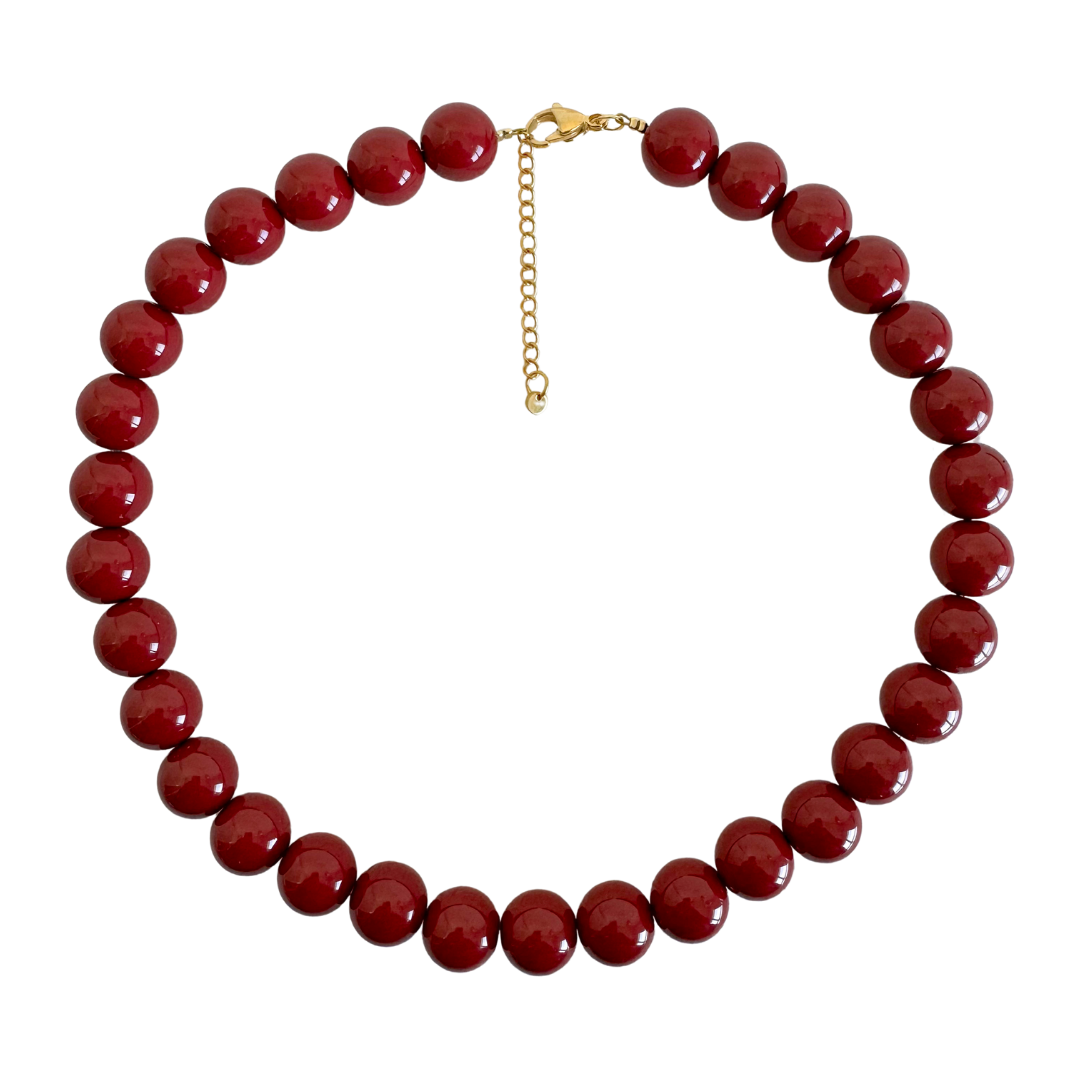 Bold Beads Ketting | Cherry - 14 mm