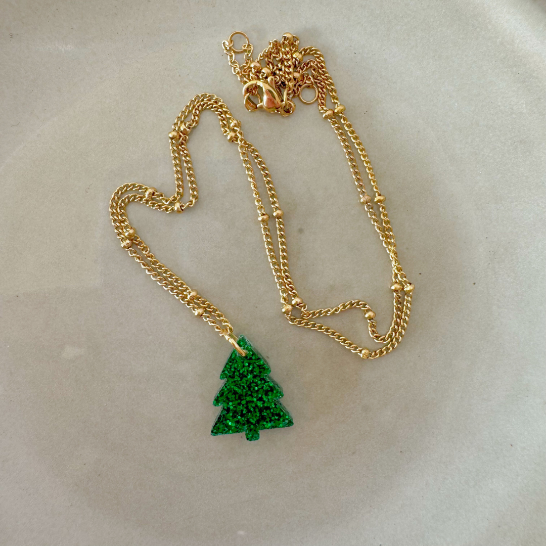 Ketting Lume Charms Festive | Christmas Tree - Green