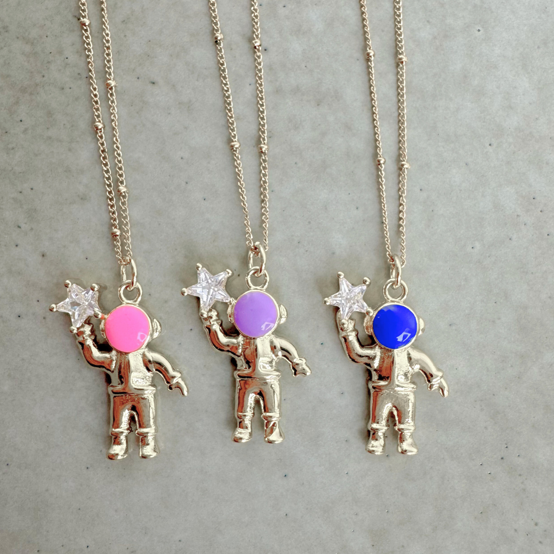 Spaceman Necklace | Purple