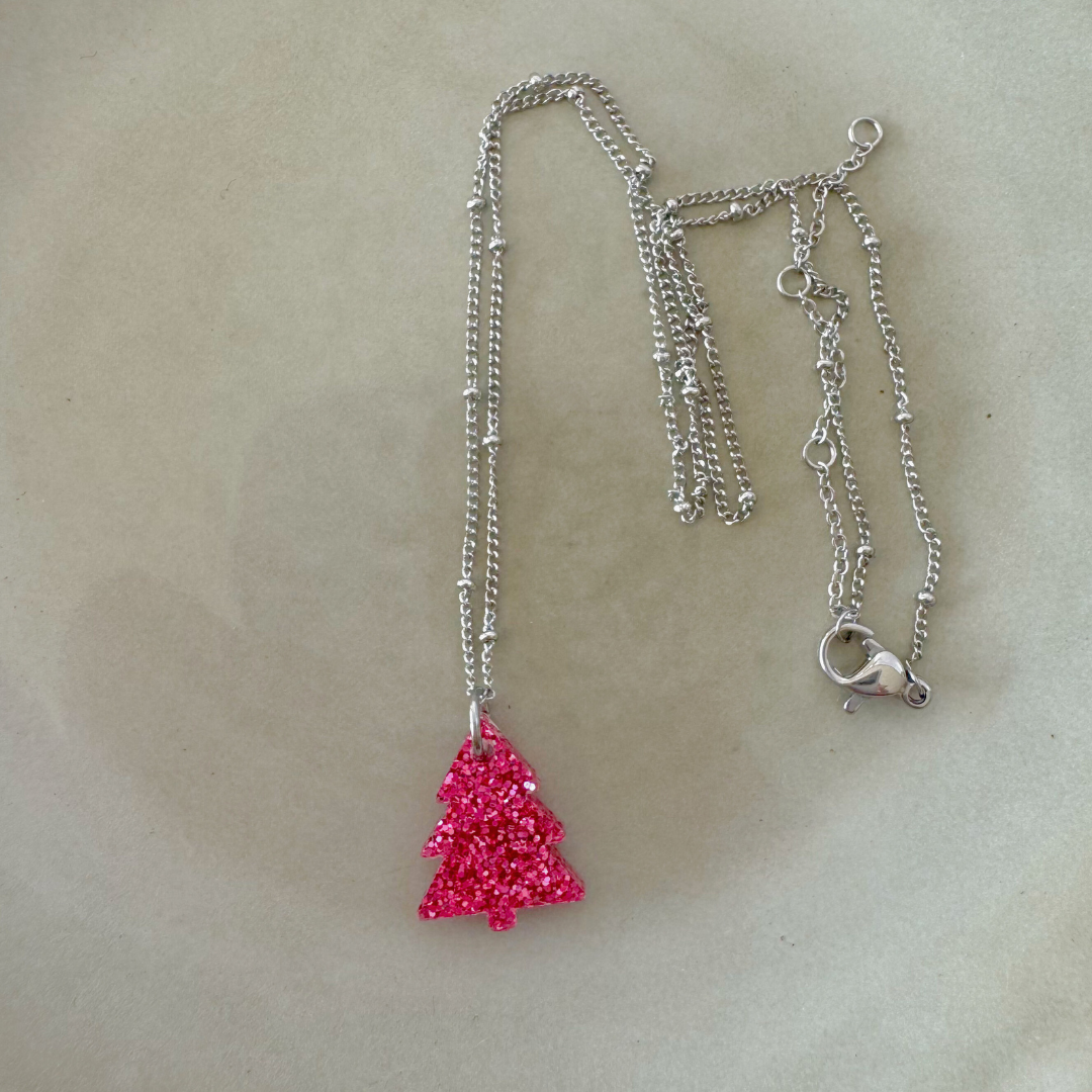 Ketting Lume Charms Festive | Christmas Tree - Magenta